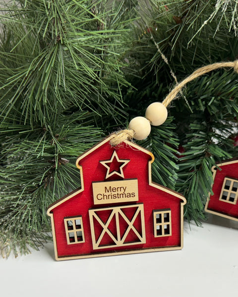 Red Barn Ornament