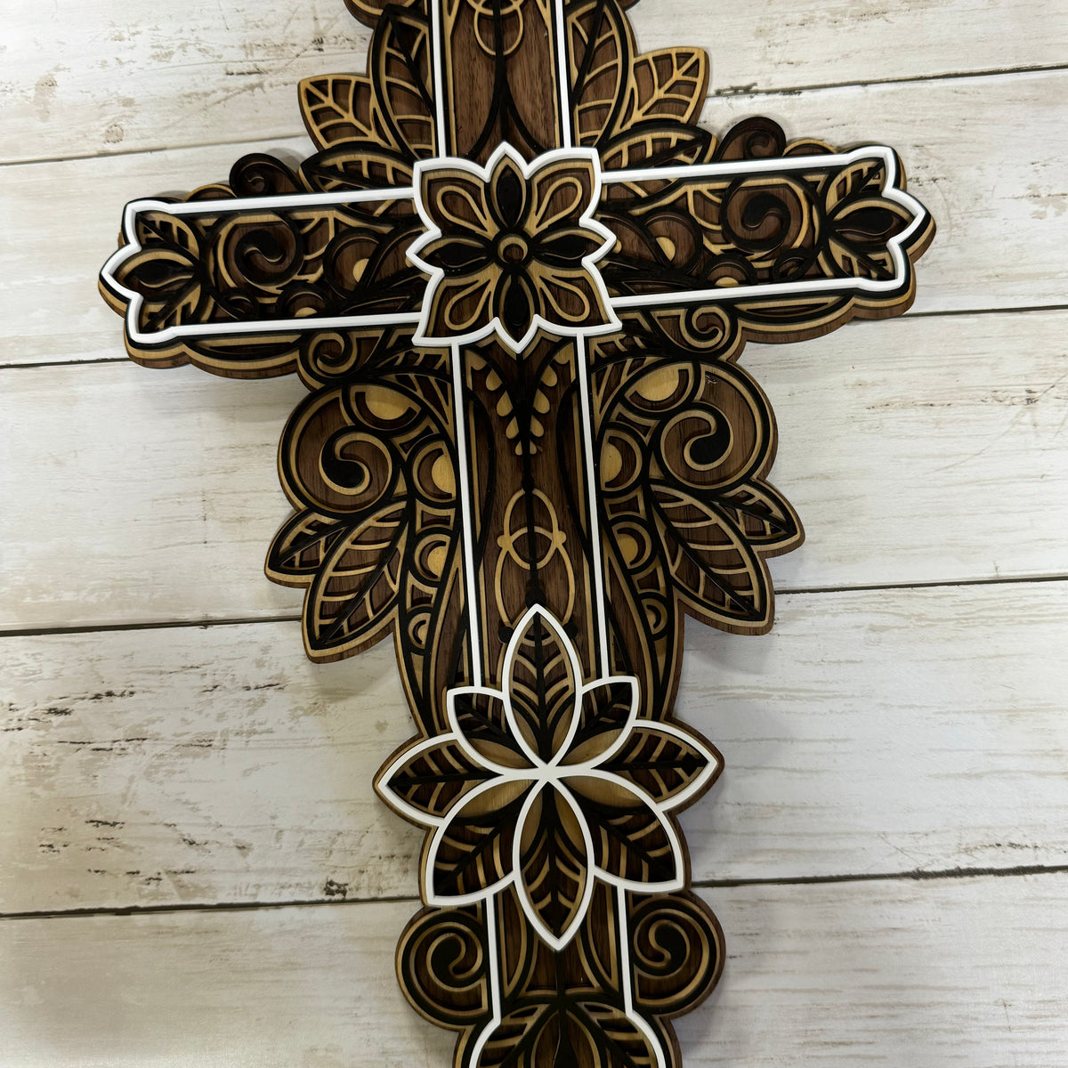 4-Layer Wooden Cross