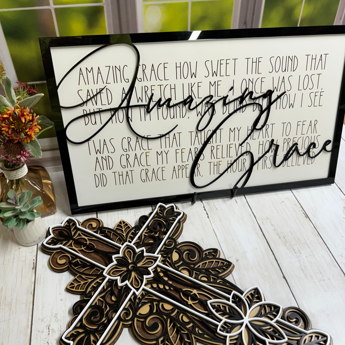 Grace Hand Sign Amazing Grace Sign – 5th Street Grinnell Designs