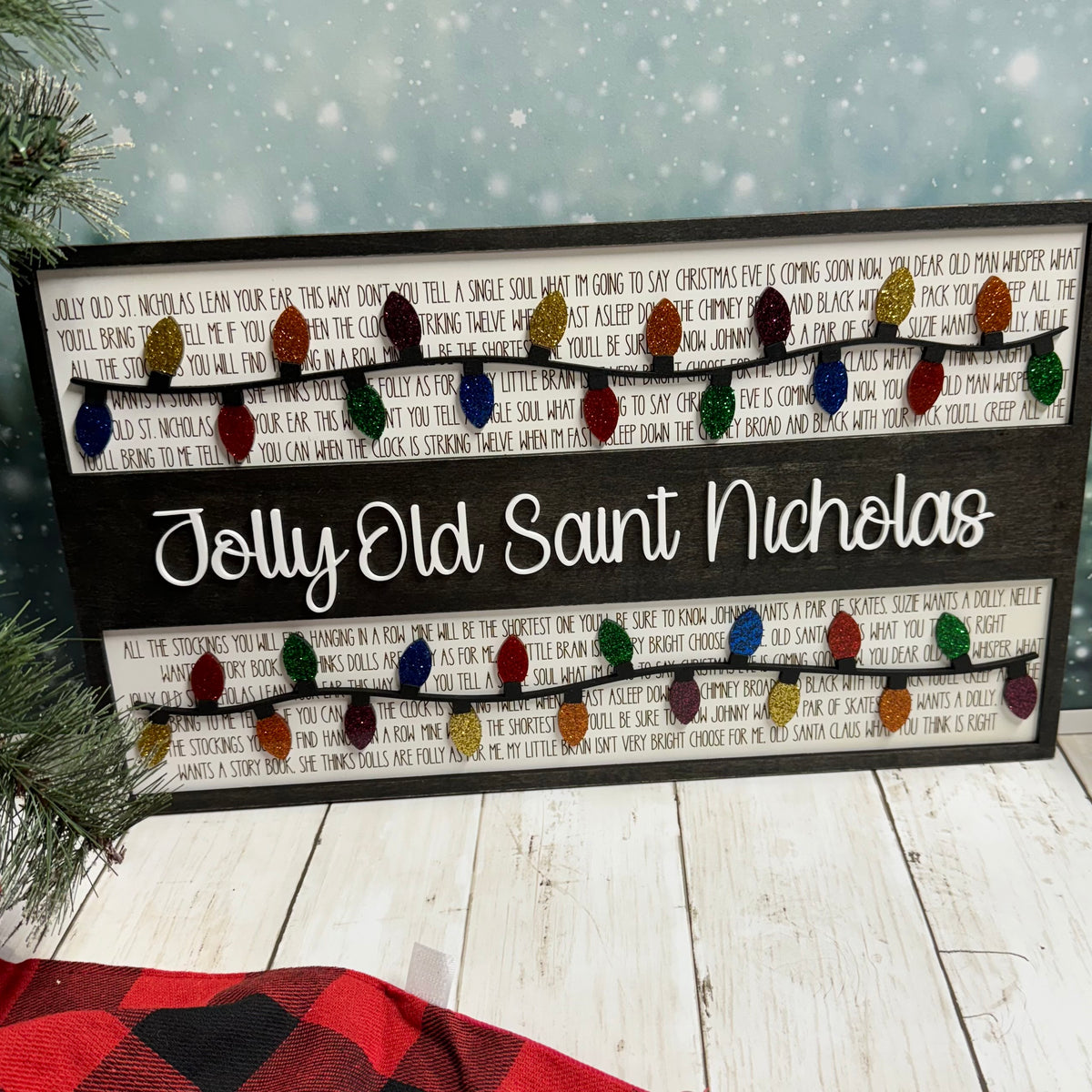 Jolly Old Saint Nicholoas Sign