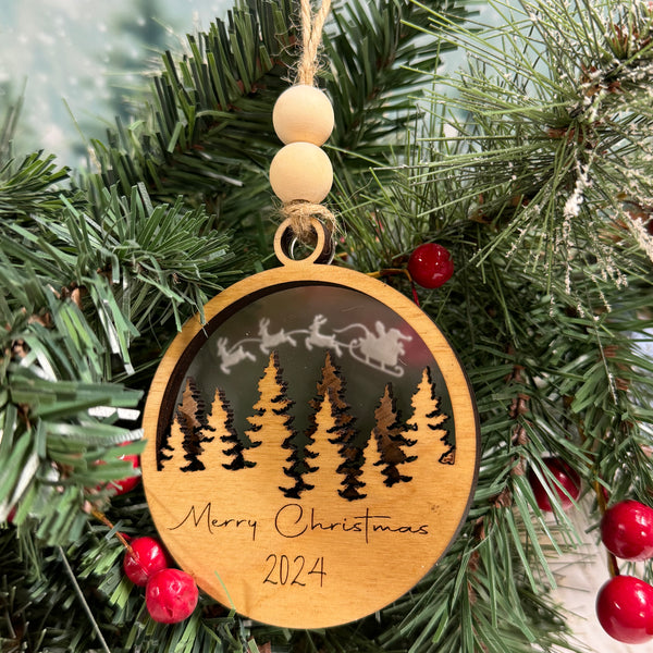 2024 Wooden Christmas Ornament