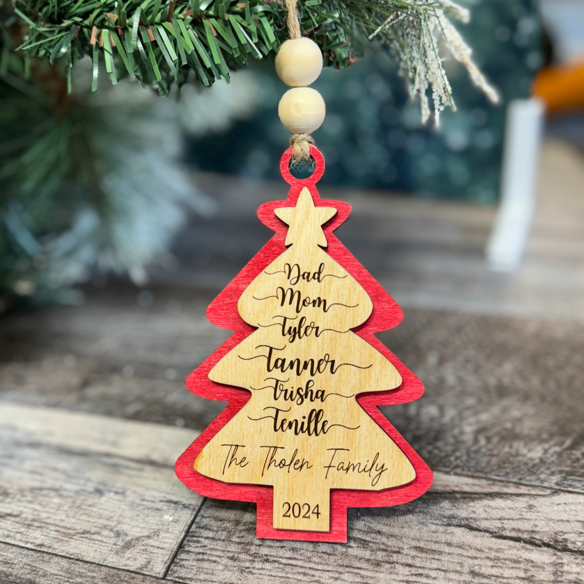 2024 Personalized Christmas Tree Ornament