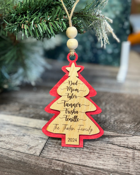 2024 Personalized Christmas Tree Ornament