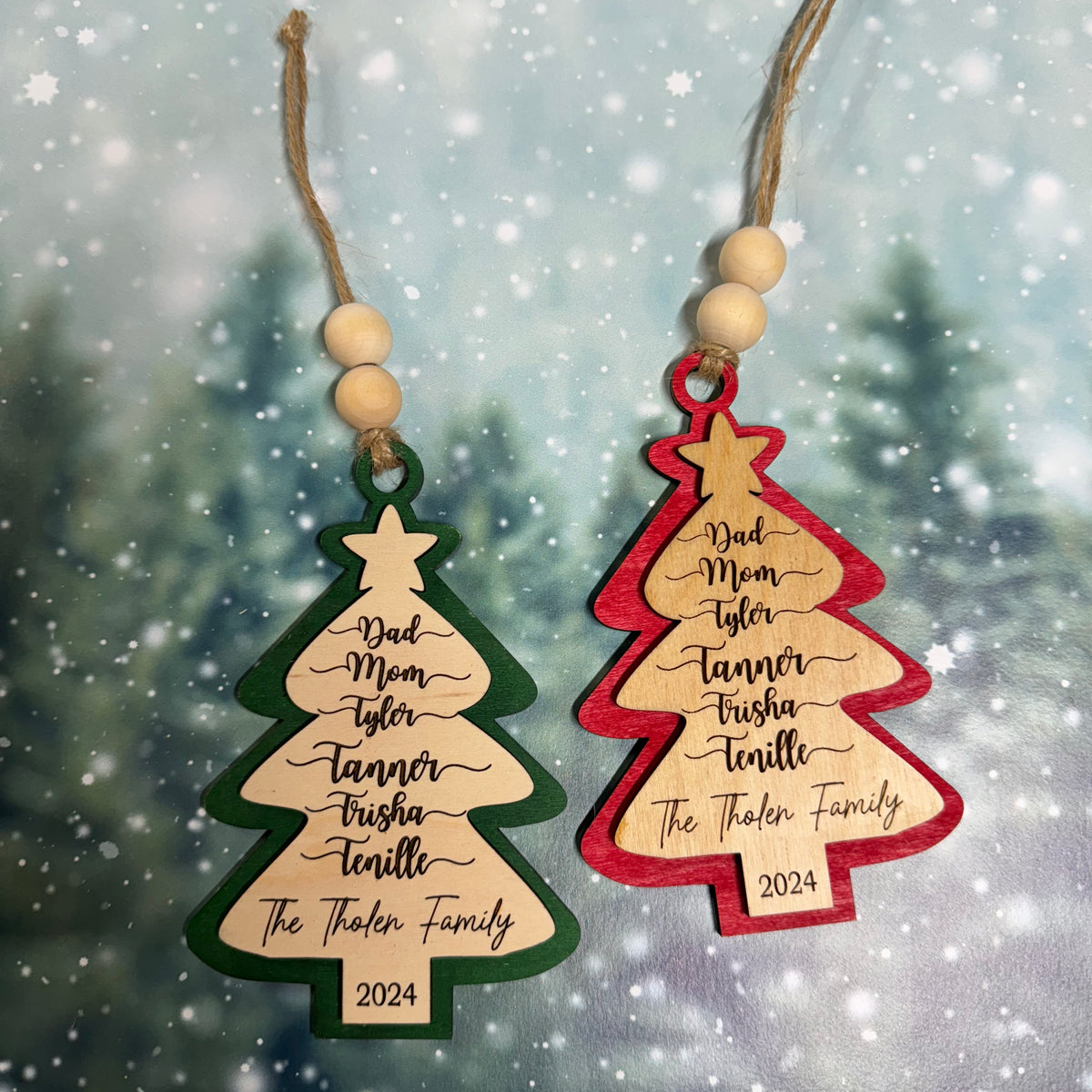 2024 Personalized Christmas Tree Ornament