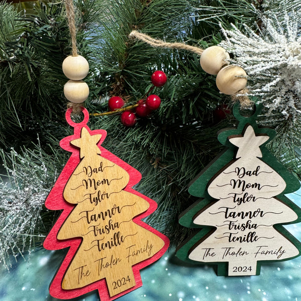 2024 Personalized Christmas Tree Ornament