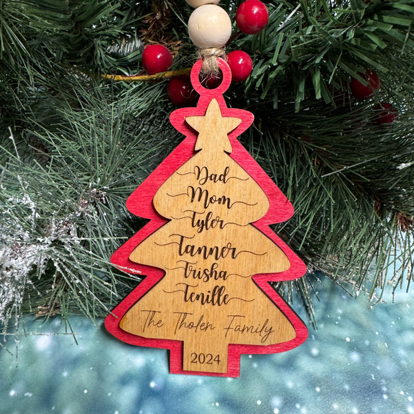 2024 Personalized Christmas Tree Ornament