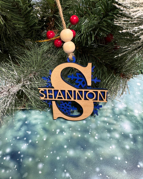 Letter & Name Christmas Ornament