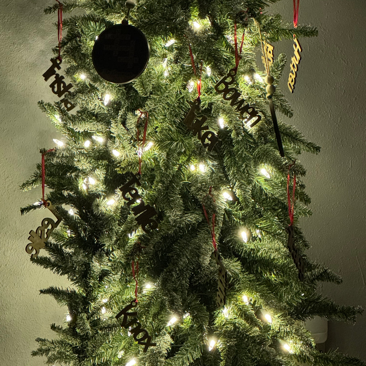 Chunky Name Ornaments