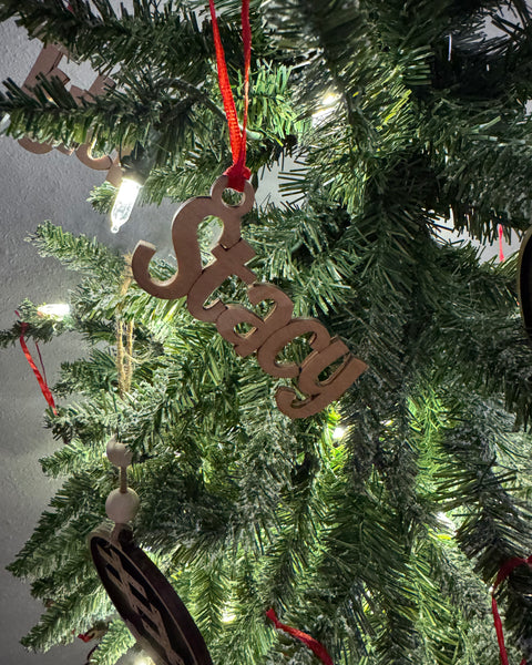 Chunky Name Ornaments