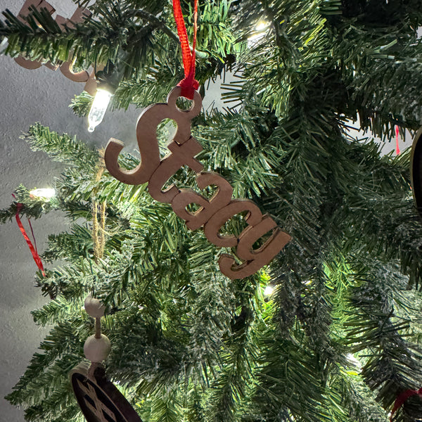 Chunky Name Ornaments