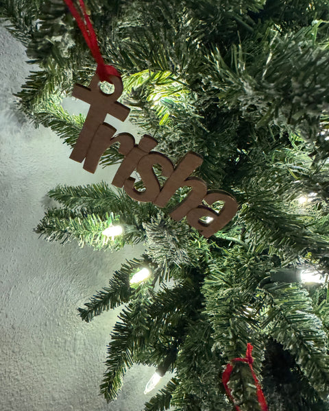 Chunky Name Ornaments