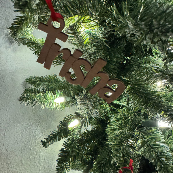 Chunky Name Ornaments