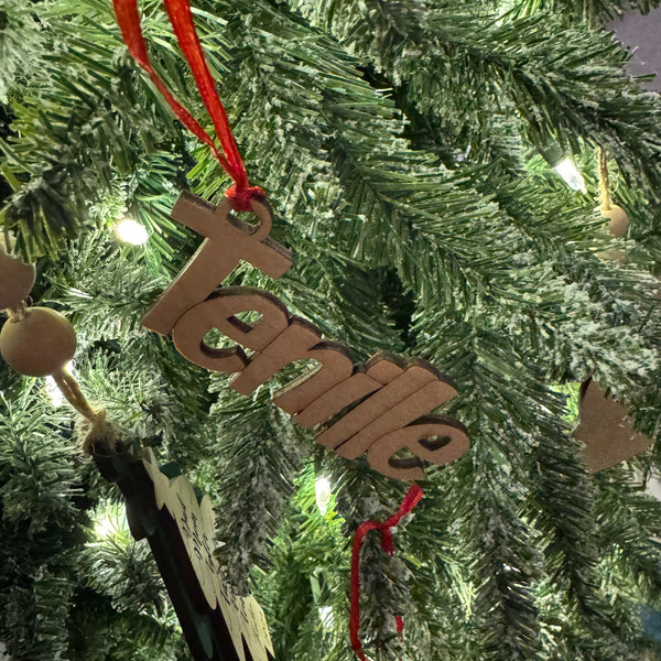 Chunky Name Ornaments
