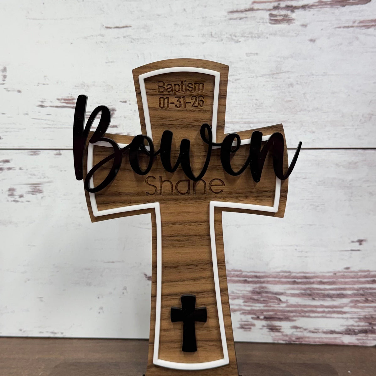 Baptism Wooden Cross